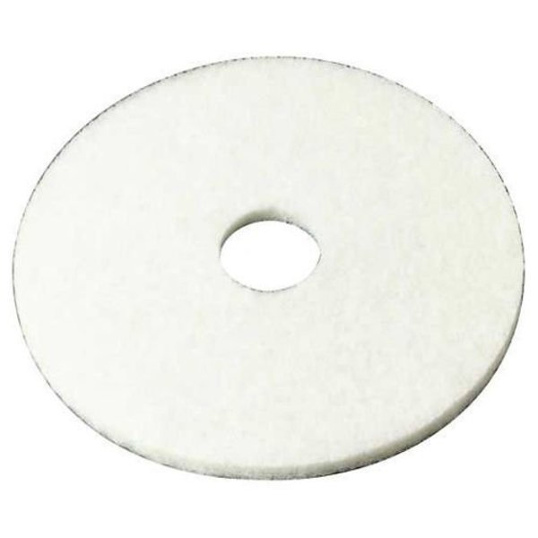 3M Super Polish Pad 4100, 12, White, 5PK 7000000683